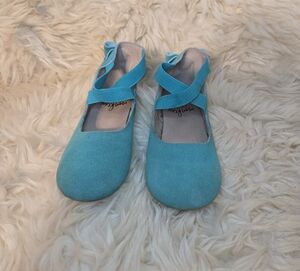 Monkey Feet Turquoise Kids Dress Shoes